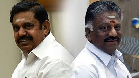 (L) Edappadi K. Palaniswami and O. Panneerselvam