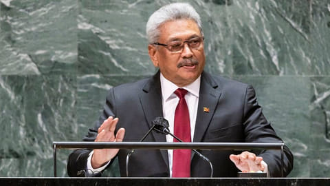 Sri Lanka president Gotabaya Rajapaksa