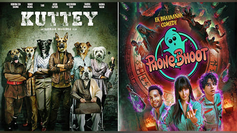 Kuttey and Phone Bhoot posters