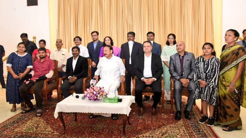 Vice President M Venkaiah Naidu felicitates doctors