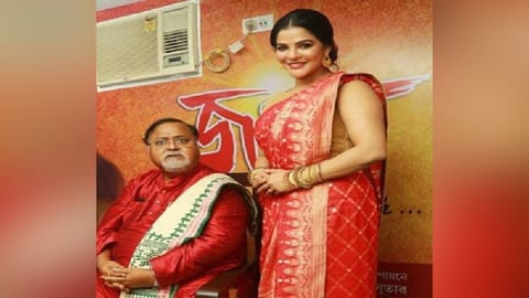 Arpita Mukherjee with former Bengal Minister Partha Chatterjee