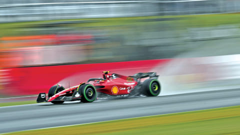Ferrari?s Carlos Sainz in qualifying action