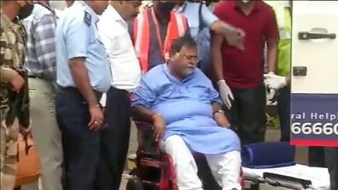 Partha Chatterjee was on Monday flown to Bhubaneswar in an air ambulance for treatment.