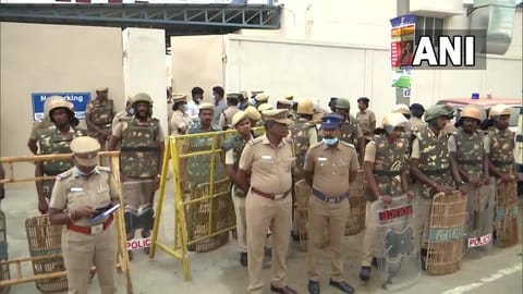 Police personnel have been deployed outside the hospital