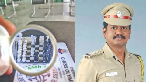 Chennai inspector carves miniature chessboard using toothpicks