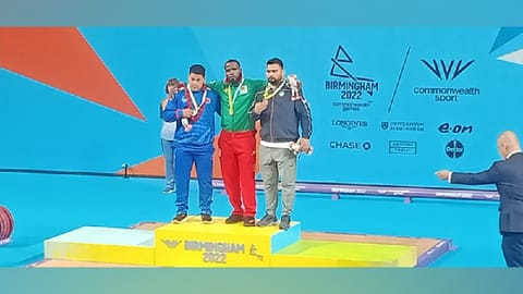 Lovepreet Singh at the podium