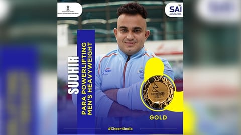 Para-powerlifter Sudhir