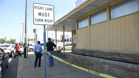 Four people were shot, with fatalities, by a person who appeared to be firing at people randomly over a roughly 2 1/2-hour period Sunday morning in Detroit.
