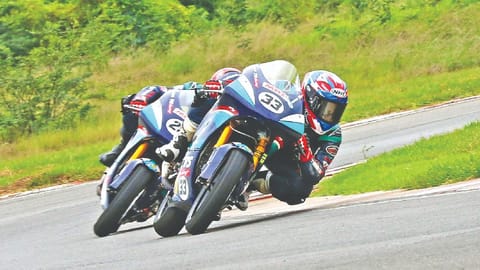 Petronas TVS Racing?s KY Ahamed (No.33) in action