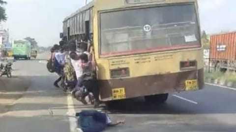 Student injured after falling from moving bus in Maduranthagam