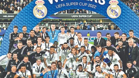 Madrid beats Eintracht Frankfurt 2-0 to win UEFA Super Cup