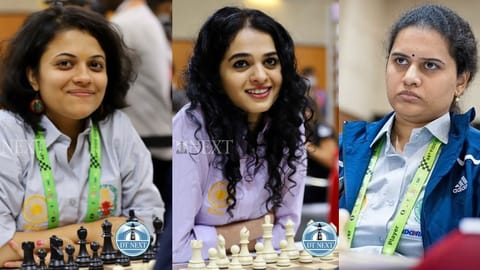 Koneru Humpy, Tania Sachdev and Bhakti Kulkarni