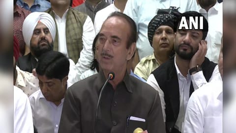 Former Jammu and Kashmir Chief minister Ghulam Nabi Azad