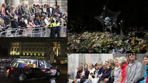 Crowds gather to see Queen?s coffin procession