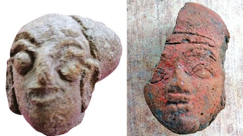 The female and male broken head unearthed