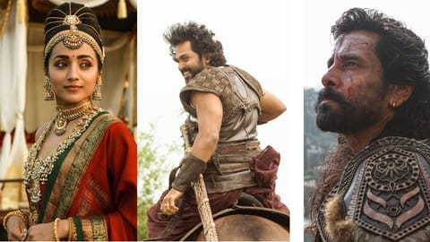 Actors Trisha, Karthi and Vikram