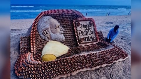 Pattnaik's sand art