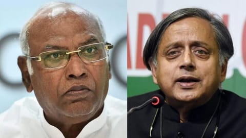 Mallikarjun Kharge;  Shashi Tharoor