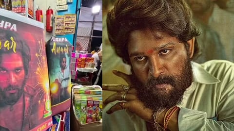 Firecrackers themed on Allu Arjun's 'Pushpa'