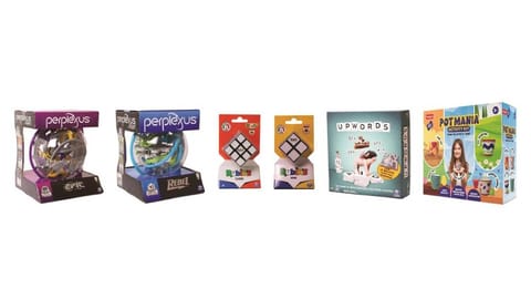The festive offerings also consist of Perplexus, a 3-D maze puzzle and Potmania, an arts and craft activity kit for children.