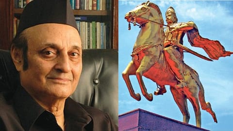 Veteran Congress leader Karan Singh; Statue of Raja Raja Cholan