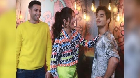 Siddhant Chaturvedi, Katrina Kaif and Ishaan Khatter