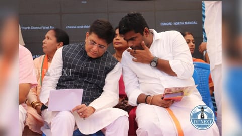 Piyush Goyal and BJP president K Annamalai