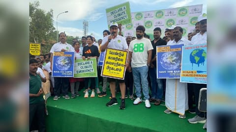 Actor Siddharth, Movie director Vignesh Shivan with PMK President Anbumani Ramadoss