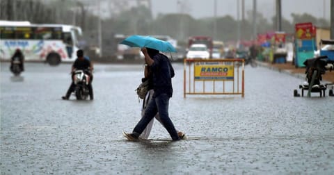Several roads and streets in the city witness water logging with the ongoing stormwater drain (SWD)