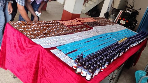 Seized medicines