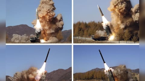 Photos provided by the North Korean govt, shows what they say military operation held during Nov. 2-5, 2022, in North Korea.
