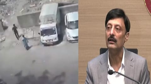 Visuals of CCTV footage; Special CP Crime Ravinder Yadav