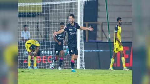 Visuals from the match