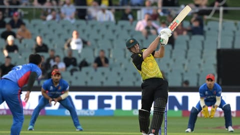 Maxwell made an unbeaten 32-ball 54 that included six boundaries and two hits over the fence after Afghanistan invited Australia to bat.