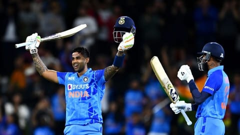 Suryakumar Yadav scored 111 runs off 51 balls.