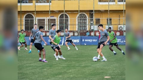 FC Goa players at training