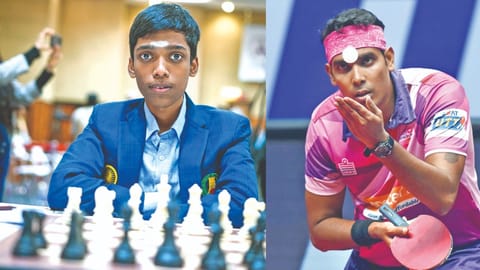 R Praggnanandhaa; Sharath Kamal Achanta