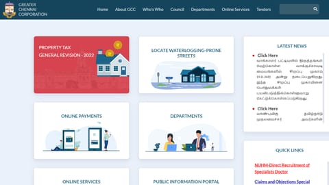 Screengrab from the website