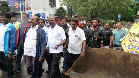 PWD and Highways Minister EV Velu on Sunday said that the work on the stormwater drain in Bazaar road at Saidapet
