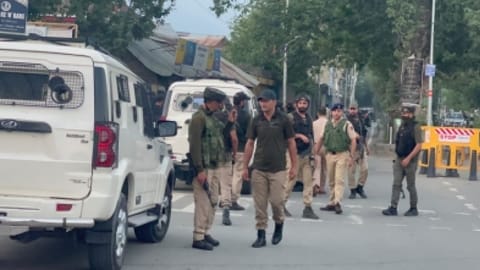 Police said incriminating material, arms and ammunition including one Pistol, one magazine, 10 rounds and three grenades were recovered