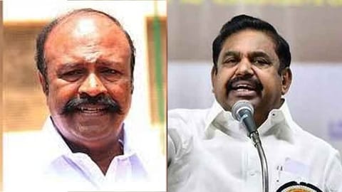 (L) State Rural Development Minister KR Periyakaruppan, Edappadi K Palaniswami