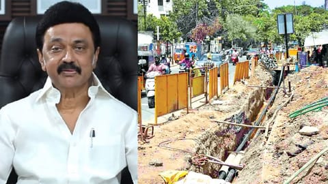 Stalin; Storm water drain work on Poonamallee High Road