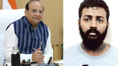 Delhi Lieutenant Governor VK Saxena; Jailed conman Sukesh Chandrashekhar