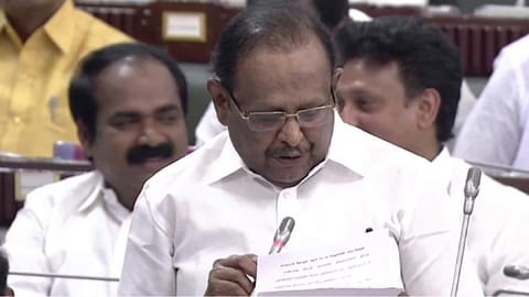 State Law Minister S Regupathy