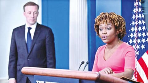 White House press secretary Karine Jean-Pierre