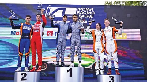 Best finishers from Saturday on the podium