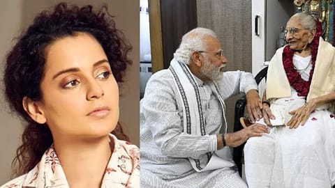 Kangana Ranaut; Modi with Heeraben