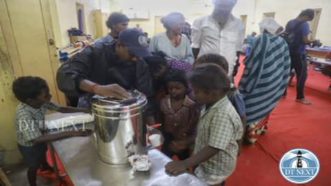 Special camps arranged by the government in view of the Mandous cyclone