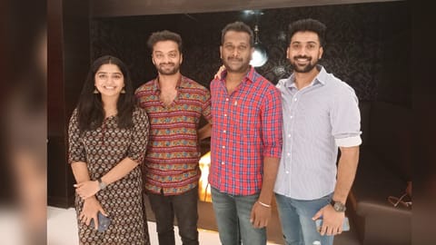 (L-R) Gouri G Kishan,  Vinoth Kishan, Jagan Vijaya and Sachin Mani
