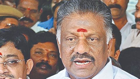 former CM  O Panneerselvam